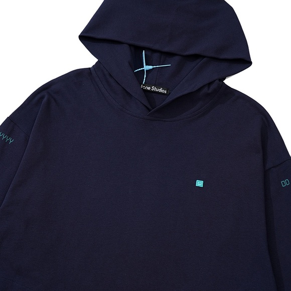 Acne Studios Logo-Appliquéd Printed Hoodie - Picture 6 of 12